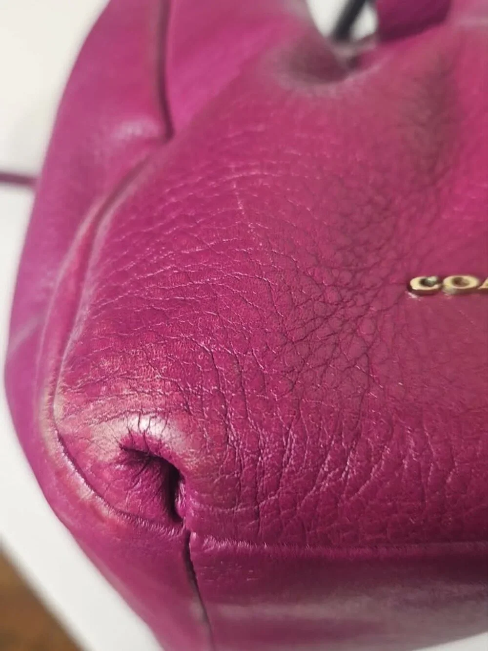 Coach Madison Phoebe Hobo Bag – Fuchsia/Magenta Pebbled Leather